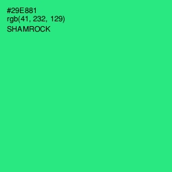 #29E881 - Shamrock Color Image
