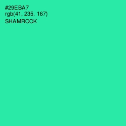 #29EBA7 - Shamrock Color Image