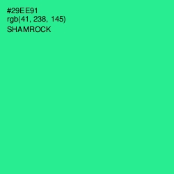 #29EE91 - Shamrock Color Image