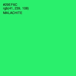 #29EF6C - Malachite Color Image