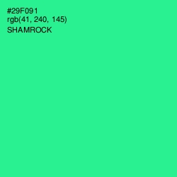 #29F091 - Shamrock Color Image