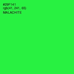 #29F141 - Malachite Color Image
