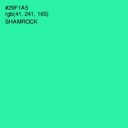 #29F1A5 - Shamrock Color Image