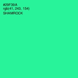 #29F39A - Shamrock Color Image