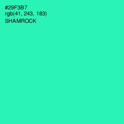 #29F3B7 - Shamrock Color Image