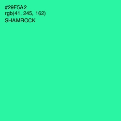 #29F5A2 - Shamrock Color Image