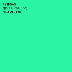 #29F5A5 - Shamrock Color Image