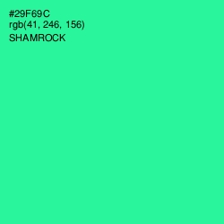 #29F69C - Shamrock Color Image