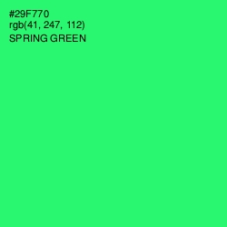 #29F770 - Spring Green Color Image