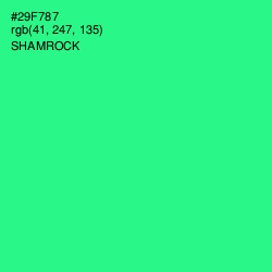 #29F787 - Shamrock Color Image