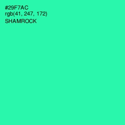 #29F7AC - Shamrock Color Image