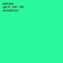 #29F89E - Shamrock Color Image