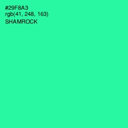#29F8A3 - Shamrock Color Image