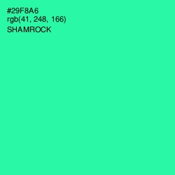#29F8A6 - Shamrock Color Image