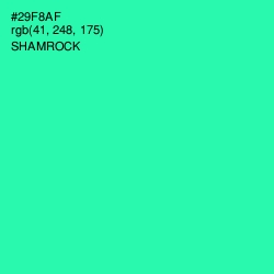 #29F8AF - Shamrock Color Image