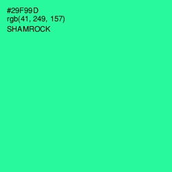 #29F99D - Shamrock Color Image