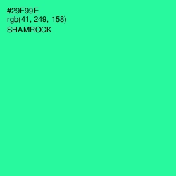 #29F99E - Shamrock Color Image