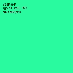 #29F99F - Shamrock Color Image