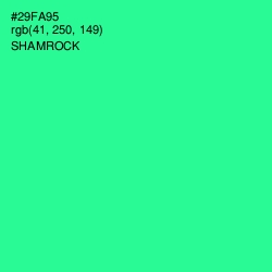 #29FA95 - Shamrock Color Image