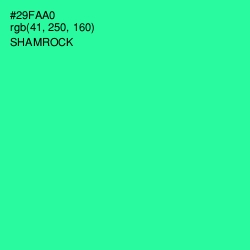 #29FAA0 - Shamrock Color Image