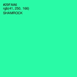 #29FAA6 - Shamrock Color Image