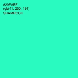 #29FABF - Shamrock Color Image