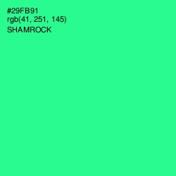 #29FB91 - Shamrock Color Image