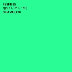 #29FB95 - Shamrock Color Image