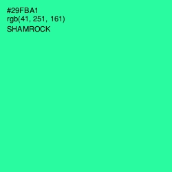 #29FBA1 - Shamrock Color Image