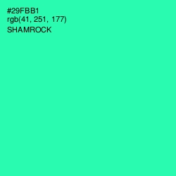 #29FBB1 - Shamrock Color Image