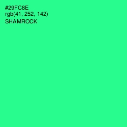 #29FC8E - Shamrock Color Image
