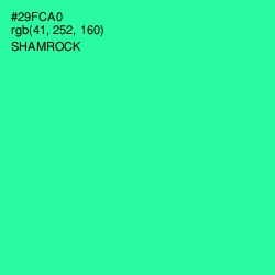 #29FCA0 - Shamrock Color Image