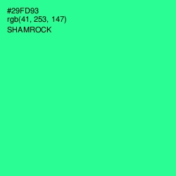 #29FD93 - Shamrock Color Image