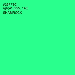 #29FF8C - Shamrock Color Image