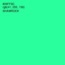 #29FF9C - Shamrock Color Image