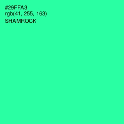 #29FFA3 - Shamrock Color Image