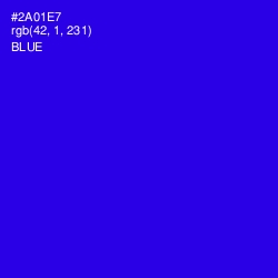 #2A01E7 - Blue Color Image