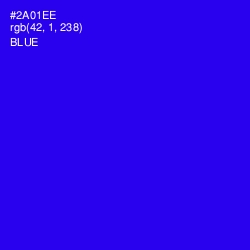 #2A01EE - Blue Color Image