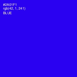 #2A01F1 - Blue Color Image