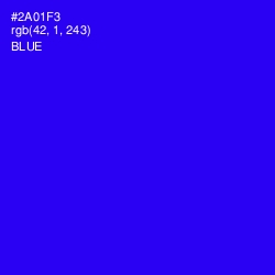 #2A01F3 - Blue Color Image