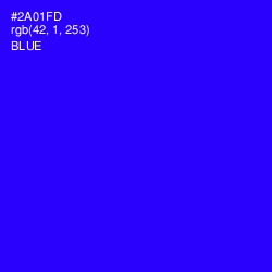 #2A01FD - Blue Color Image