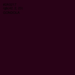 #2A0217 - Gondola Color Image