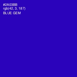 #2A03BB - Blue Gem Color Image