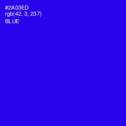 #2A03ED - Blue Color Image