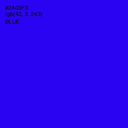 #2A03F3 - Blue Color Image