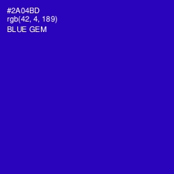 #2A04BD - Blue Gem Color Image