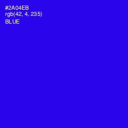 #2A04EB - Blue Color Image