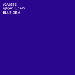 #2A058E - Blue Gem Color Image