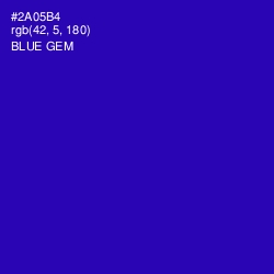 #2A05B4 - Blue Gem Color Image