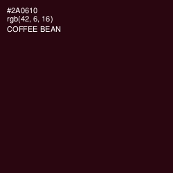 #2A0610 - Coffee Bean Color Image